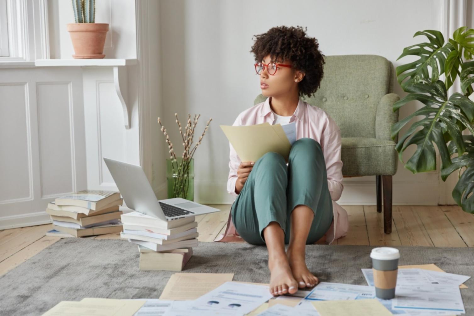 Organized home workspace setup for focused remote learning sessions